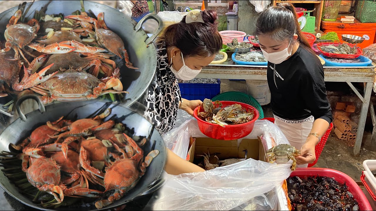 Rock salt roast blue crabs and blue crab soup recipe / Buy blue crabs for cooking