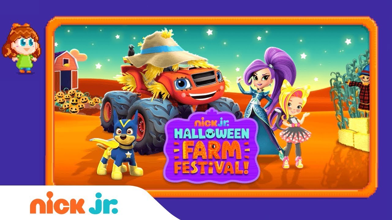🎃 'Halloween Farm Festival' Game Walkthrough ft. PAW Patrol, Blaze, & Sunny Day | Nick Jr. Gamers