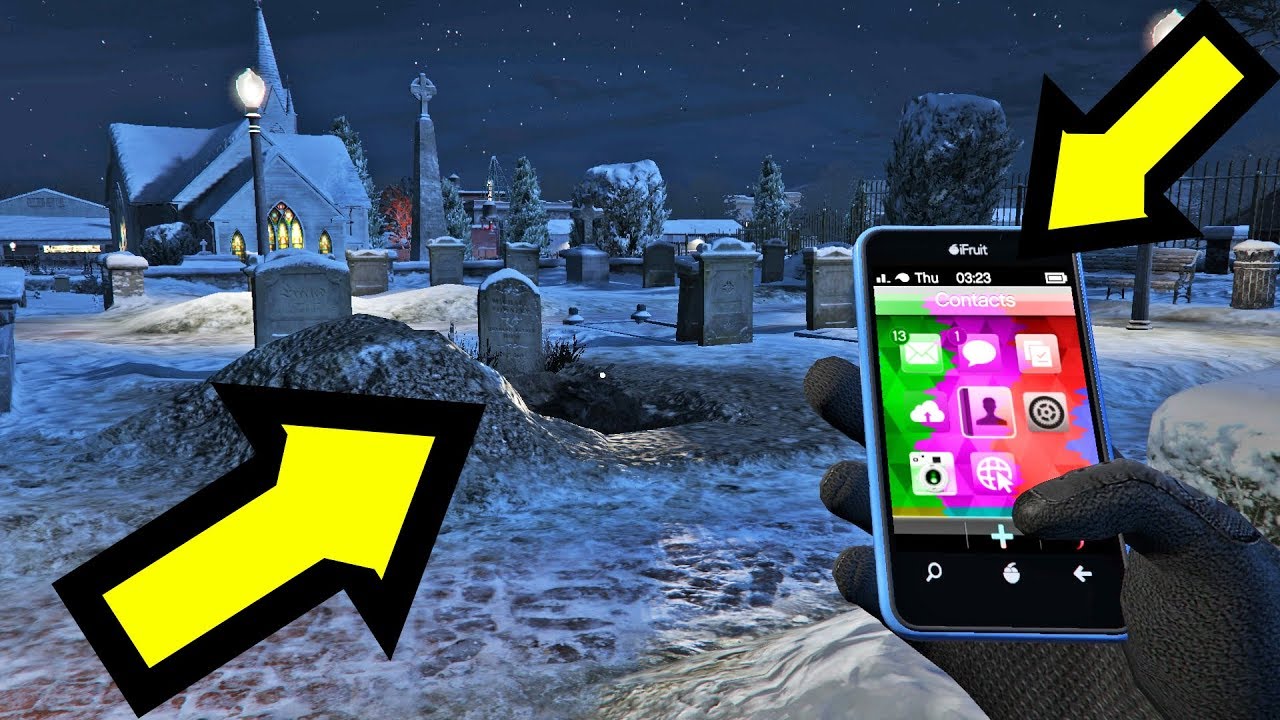 هناك شبح قرب من قبر براد في جي تي أي 5 | GTA V Brad's Ghost