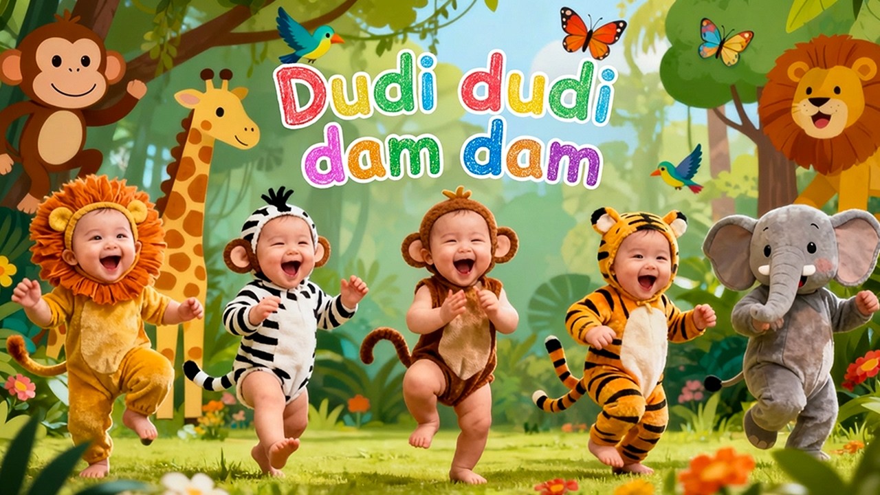 Dudi Dudi Dam Dam Dance 💃 💃  | Dodi Dodi Dum Dum Cutest Babies Dancing | Kids Hindi Rhymes #dudidudi