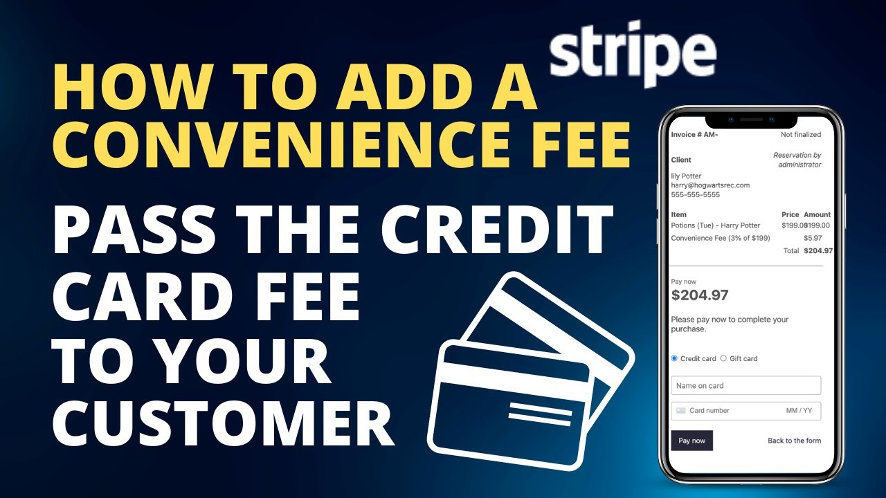 How to pass the stripe fees to your customer