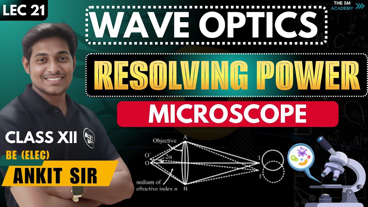 LEC 21| RESOLVING POWER OF MICROSCOPE | WAVE OPTICS | ANKIT SIR
