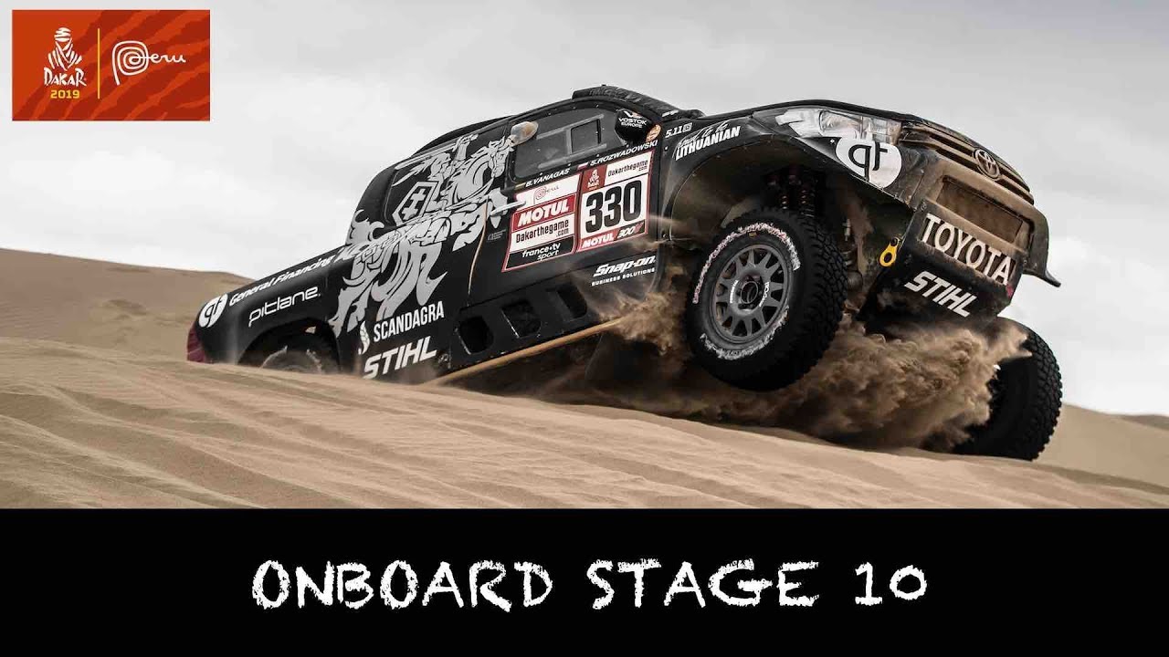 ONBOARD STAGE 10 | Benediktas Vanagas | Dakar 2019
