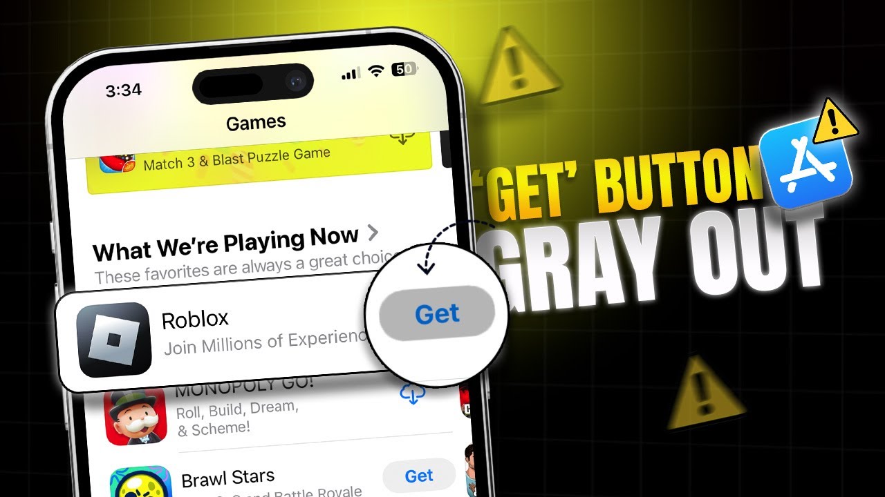 How to Fix App Store 'Get' Button Gray Out and Not Working on iPhone | App Store 'Get' Doesn't Work