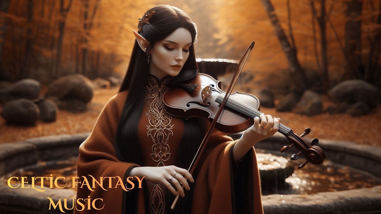 🍂 EMBERS OF THE GOLDEN VALE | Relaxing Autumn Fantasy Music | Melancholic Violin & Acoustic Guitar 🍃