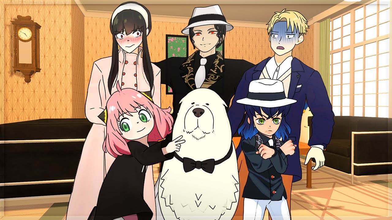 Muzan meets the Forgers (Demon Slayer and Spy x Family)