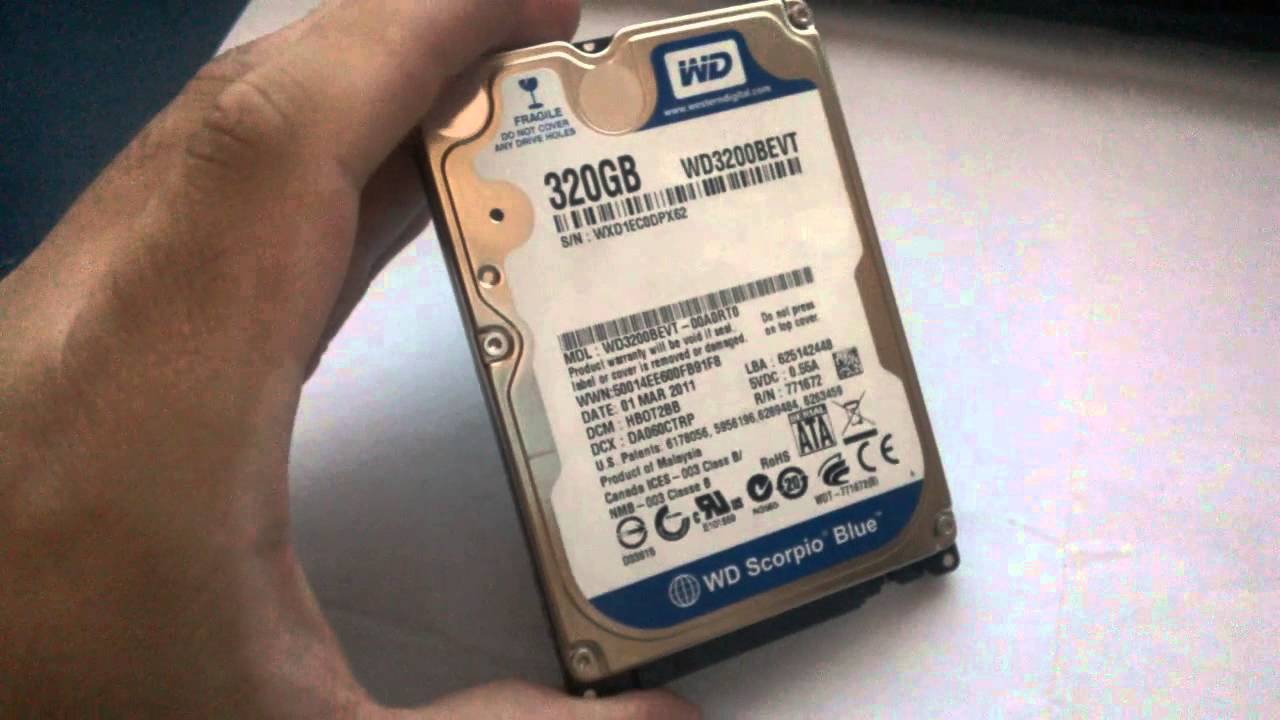 HD WD Scorpio Blue 320Gb