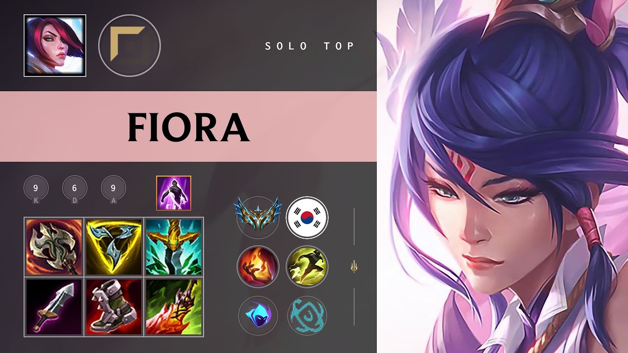 Fiora Top vs Gnar (T1 Doran) - KR Challenger Patch 26.10