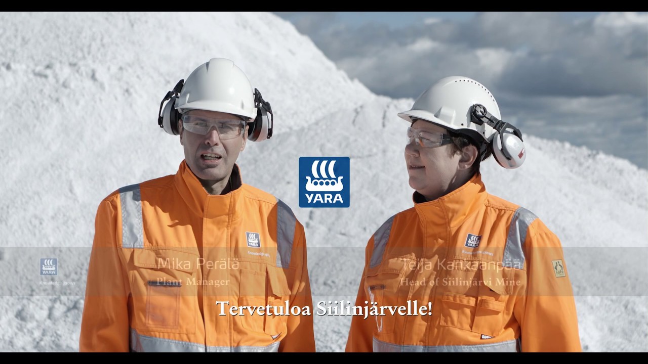 Yara Siilinjärvellä työskennellään yhdessä