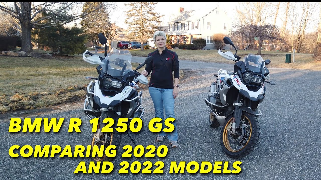 Comparing 2020 and 2022 models of BMW R 1250 GS