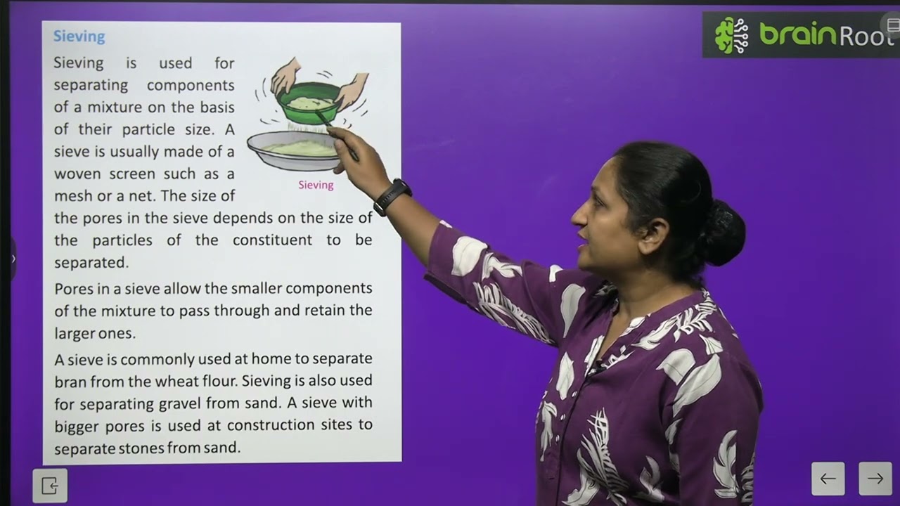 BRAIN ROOT SCIENCE SPARK CLASS 6 CHAPTER 9 METHODS OF SEPARATION IN EVERYDAY LIFE