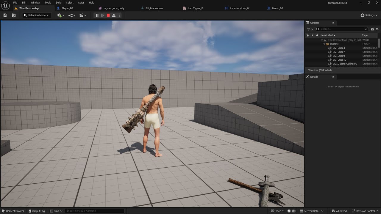 RPG Tutorial 9. Spawning and attaching equipment (Unreal Engine 5)