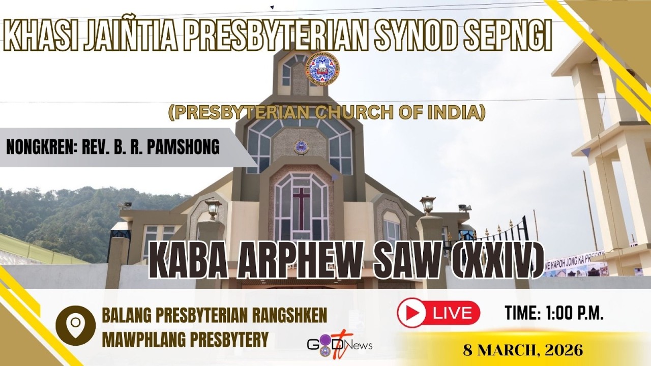 KA JINGIASENG PAIDBAH  II  KJP SYNOD SEPNGI 2026  II  08th MARCH  II  01:00 P.M