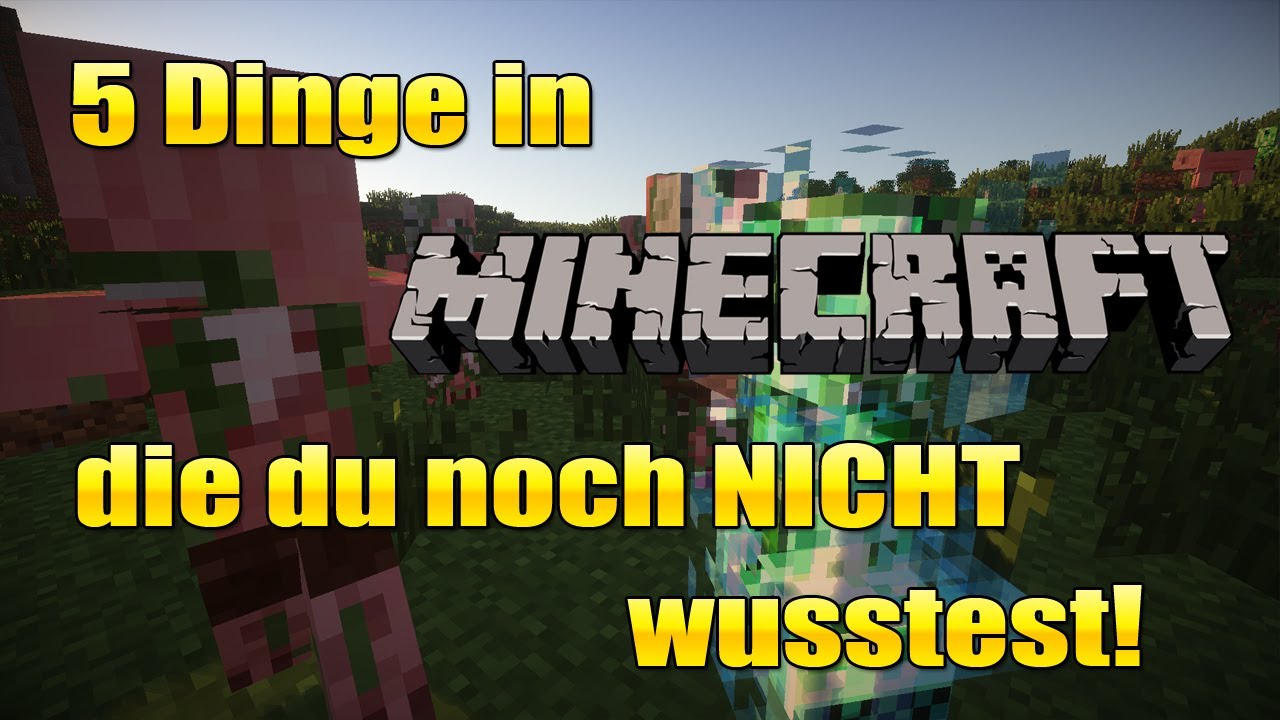 5 Dinge in Minecraft ... die du noch NICHT wusstest! #08