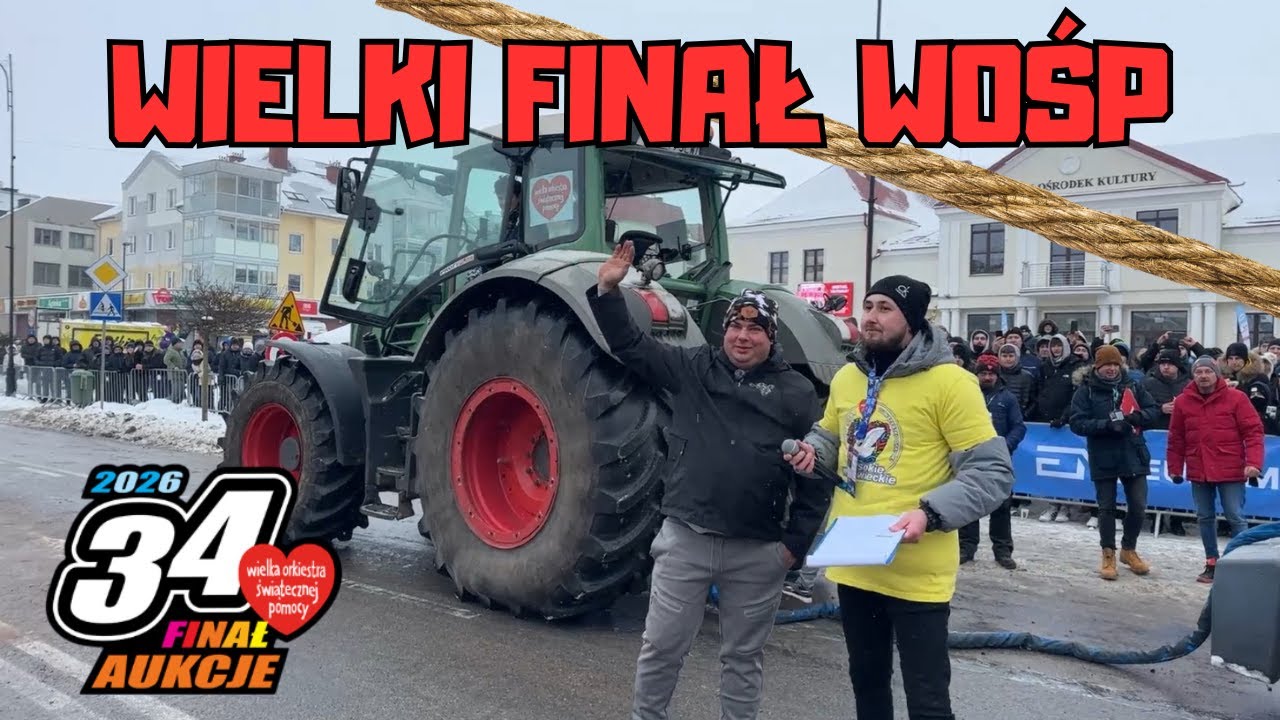 Zaliczone zawody traktorów w przeciąganiu liny Łukasz z Ciemnoszyj Rolnicy z Podlasia Wysokie Mazowi