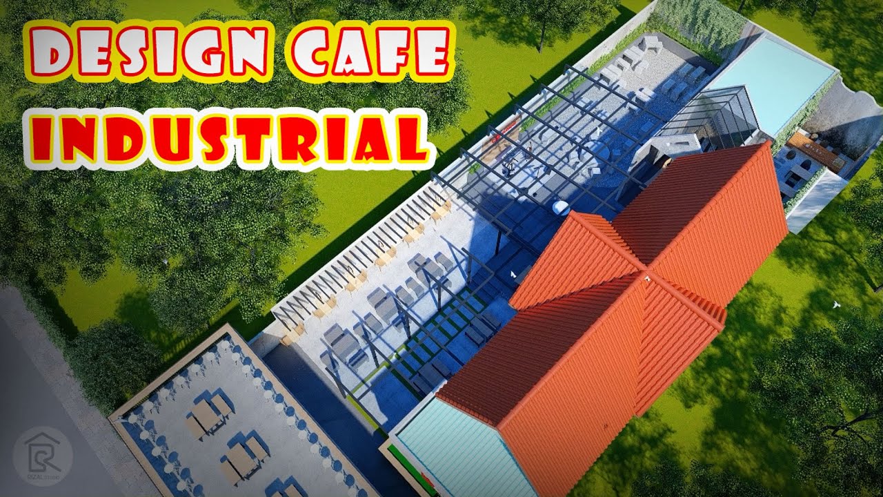 Architecture Animation - Industrial Cafe Design