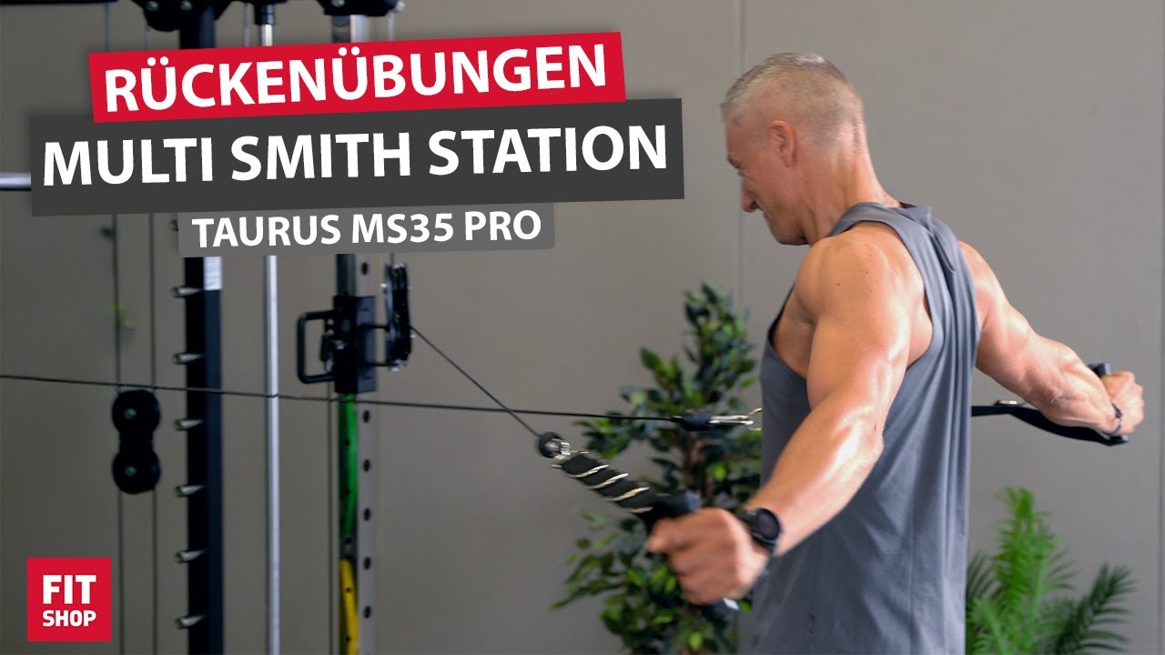 Effektives Training für den Rücken an der Taurus MS35 Pro Multi Smith Station Übungsvideo | Fitshop