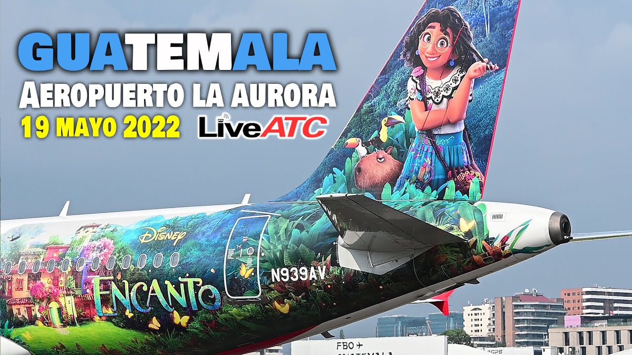 Aeropuerto La Aurora Guatemala ✈ Trafico Aéreo 19 mayo