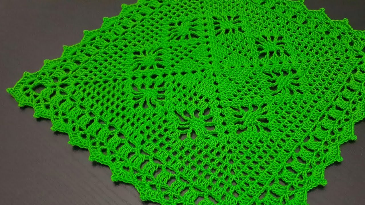Tutorial taplak meja doily rajut || motif33 || Crochet doily tutorial