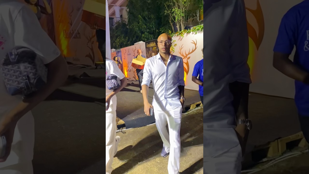 Dede Ayew arrives at the Rhythm and Brunch, the anniversary edition with American R&B singer, Sisqo