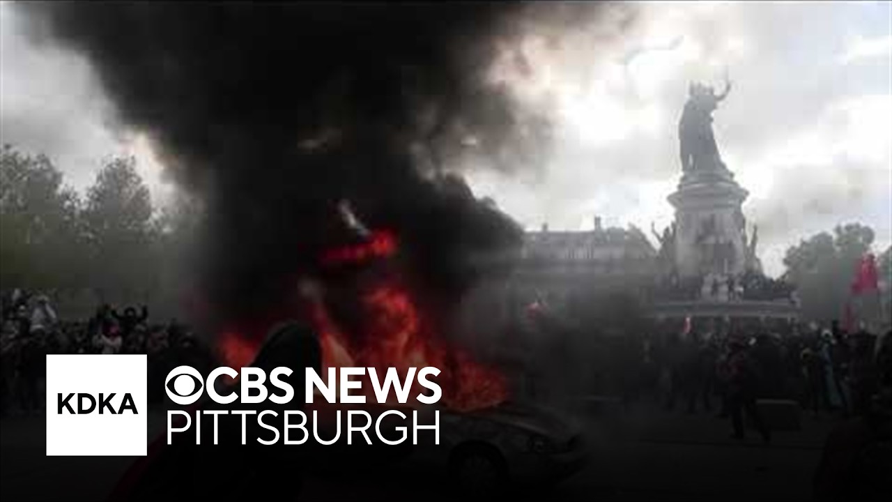 French protests spiral into widespread arson, looting and 