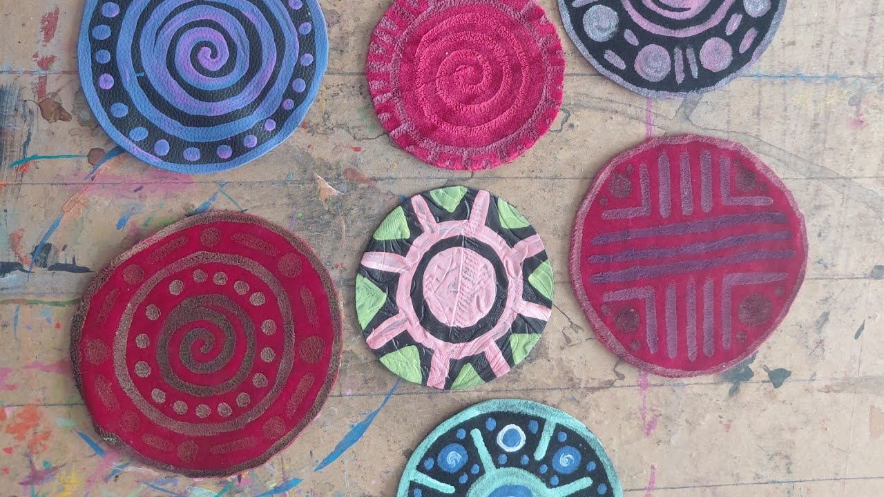 fabric painting on velvet patches