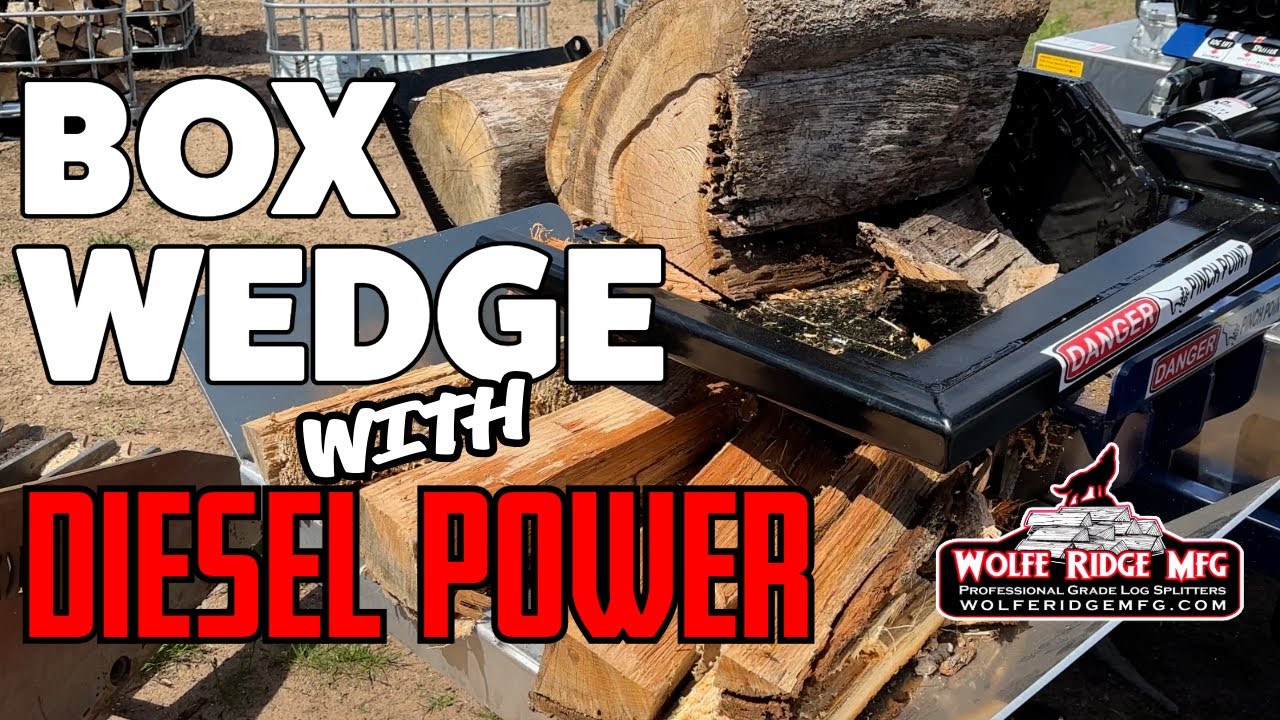 Дровокол Wolfe Ridge 35 SHO Box Wedge с дизельным двигателем Kubota!