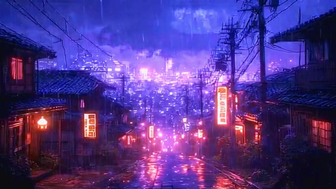I Waited for You Under the Neon Lights of Kyoto 🌙 Japanese Rainy Lofi Chill