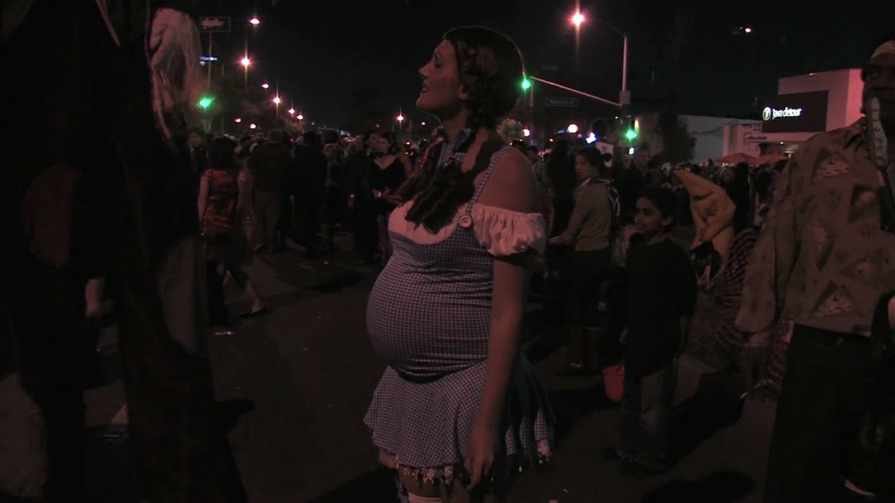 Pregnant Dorothy at West Hollywood Halloween 2009