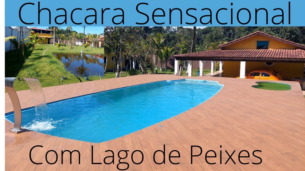Chácara Sensacional  na praia de Itanhaém com lago de Peixes