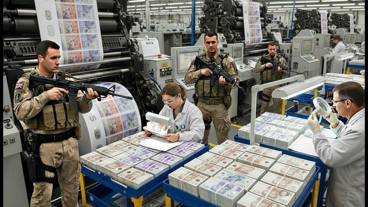 Inside the UK Pound Printing Factory | How British Money Is Made
