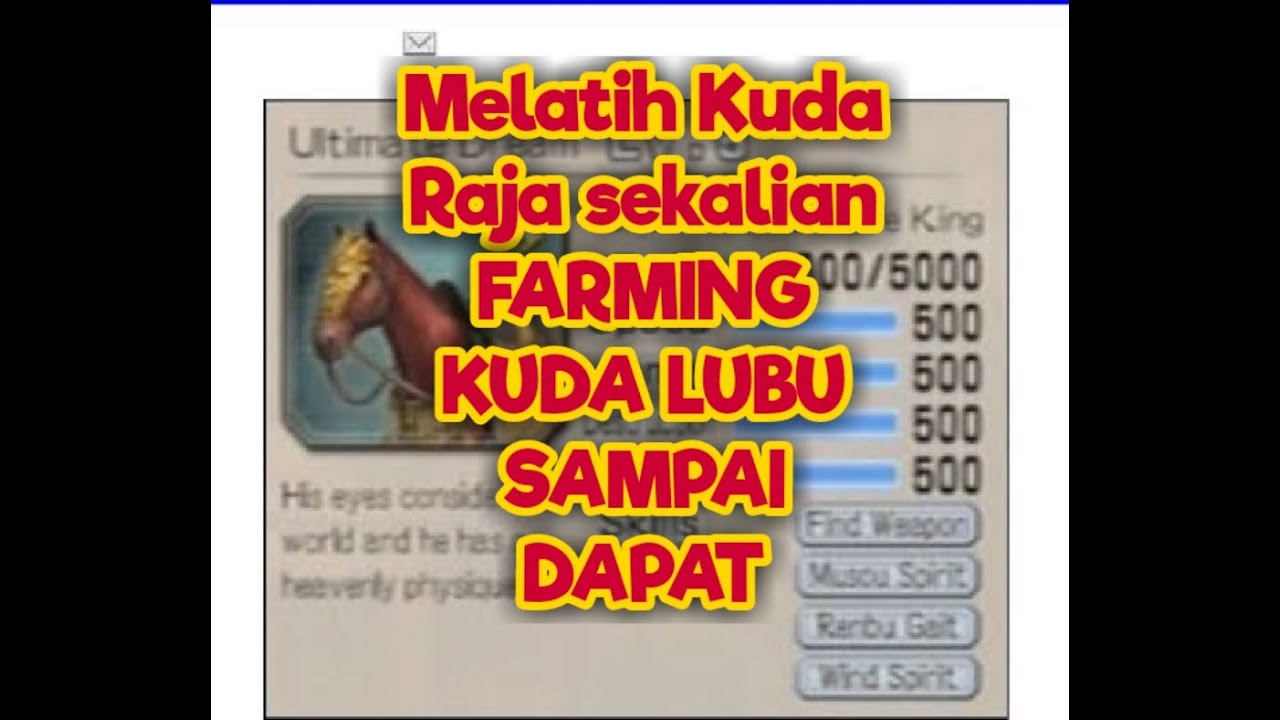 Ngelatih Kuda Raja Sekalian Farming Kuda Lubu Dynasty Warrior 6 (PC,PS2,XBOX)