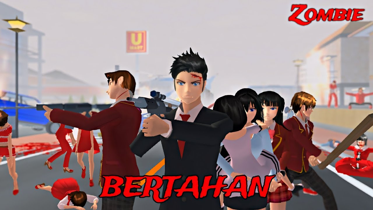 BERTAHAN HIDUP DI KOTA ZOMBIE [ SAKURA SCHOOL SIMULATOR ]#2