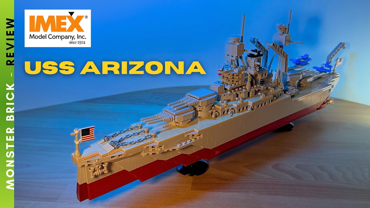 22” w/ Only 1075 Pieces? Review: USS ARIZONA by IMEX Model Co Masterbrixx