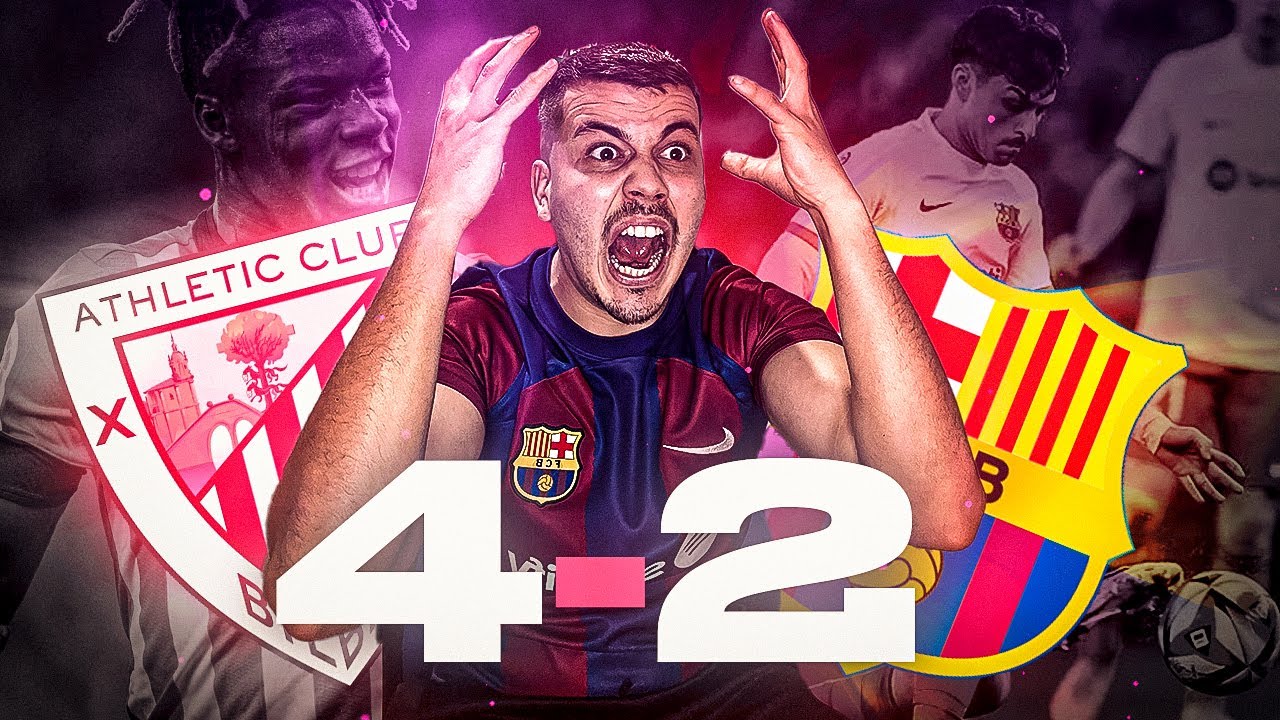 Hincha del Barca Reacciona al Athletic 4-2 Barca !!Somos una basura!! (Eliminados de copa del rey)