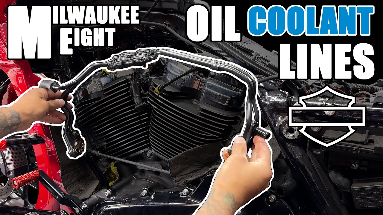 How to remove Harley M8 Oil Coolant Lines - Milwaukee Eight