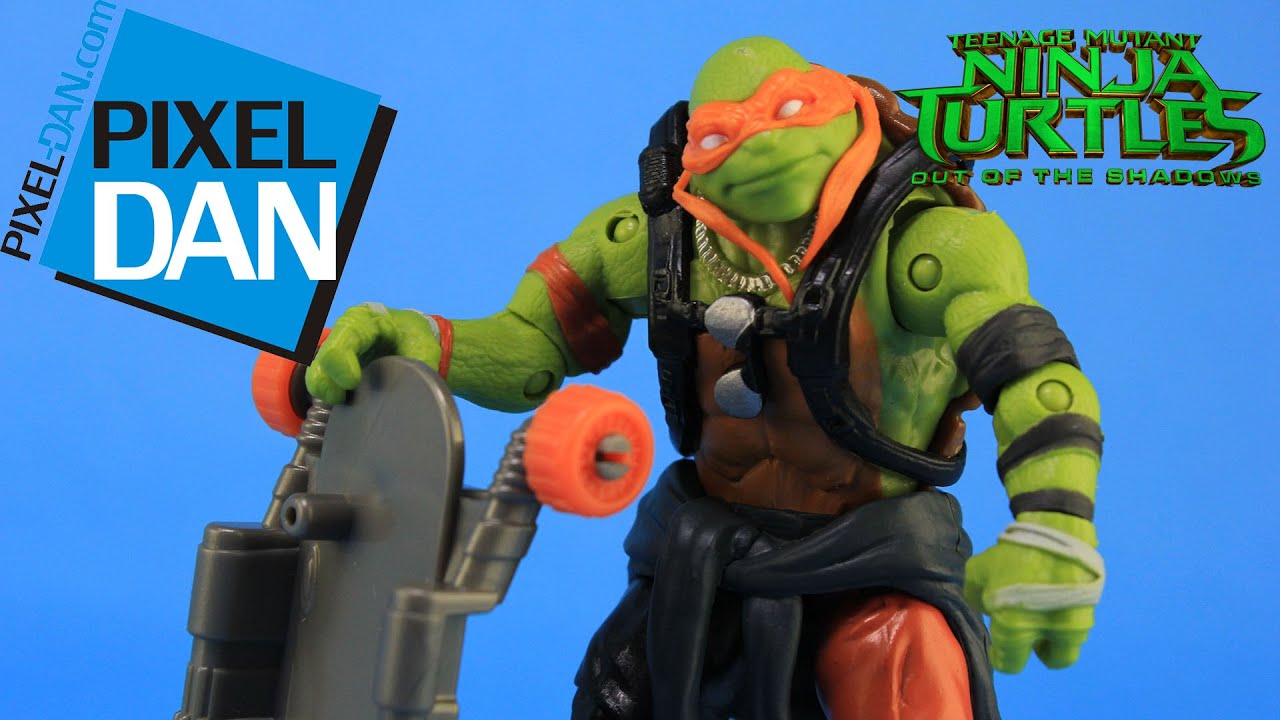 Michelangelo Teenage Mutant Ninja Turtles Out of the Shadows Movie Figure Video Review
