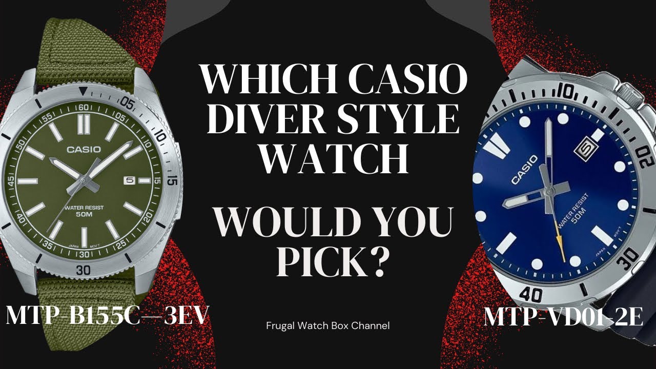 Битва часов Casio Diver Style: MTP-B155C 3EV против MTP-VD01-2E