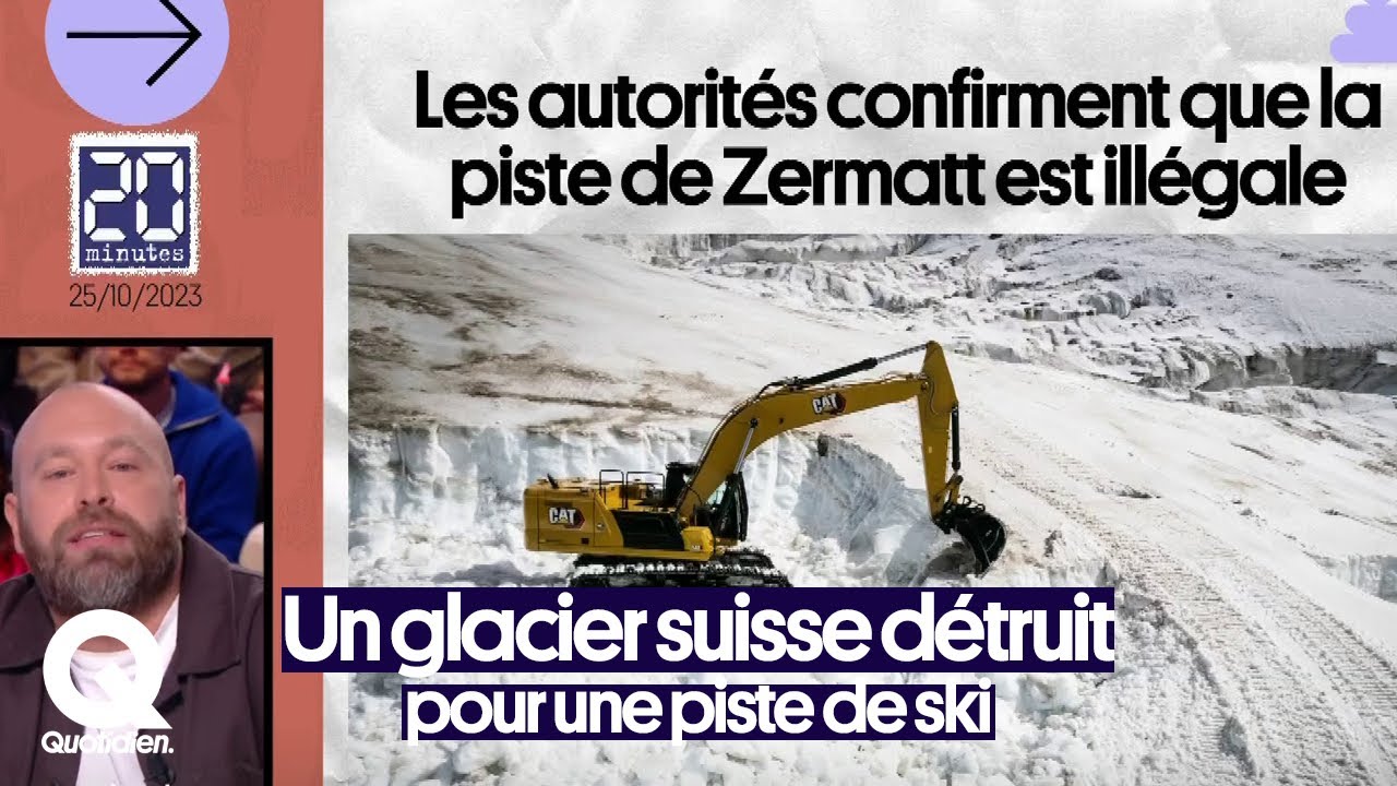 La destruction d'un glacier suisse pour construire une piste de ski