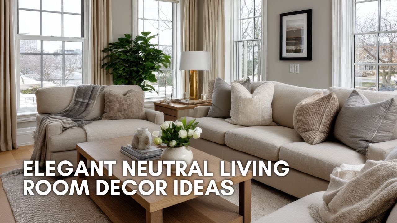Elegant Neutral Living Room Decor Ideas for a Calm and Sophisticated Look | Simple Decor Inspiration