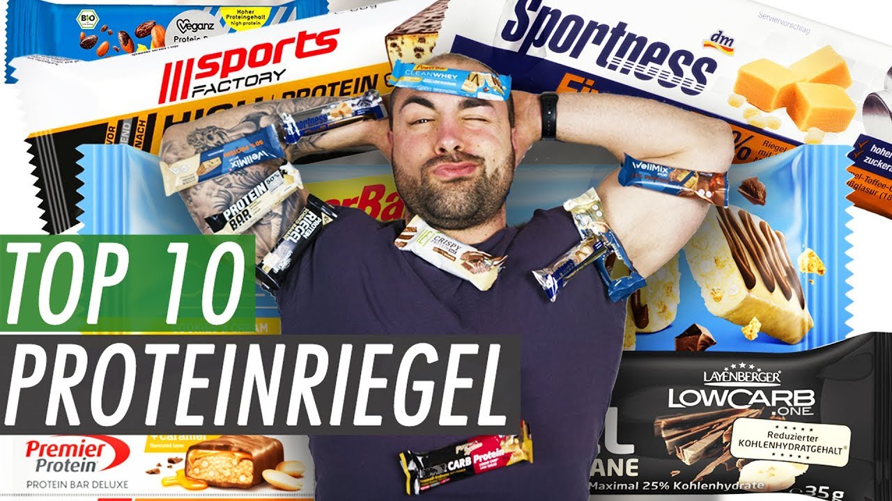 Der große Discounter Eiweißriegel Test - Die Top 10 Auswahl aus Lidl, Rewe, DM, Aldi Rossmann...