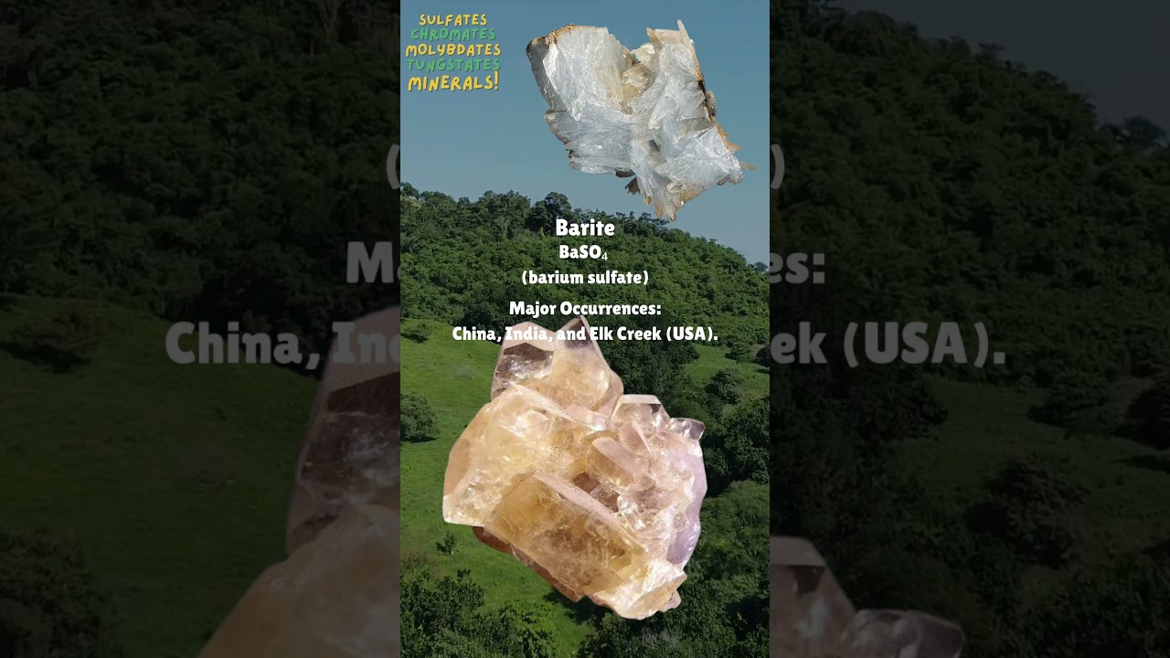 Barite: A High-Density Record of Hydrothermal and Sedimentary Processes #geology #minerals #barite