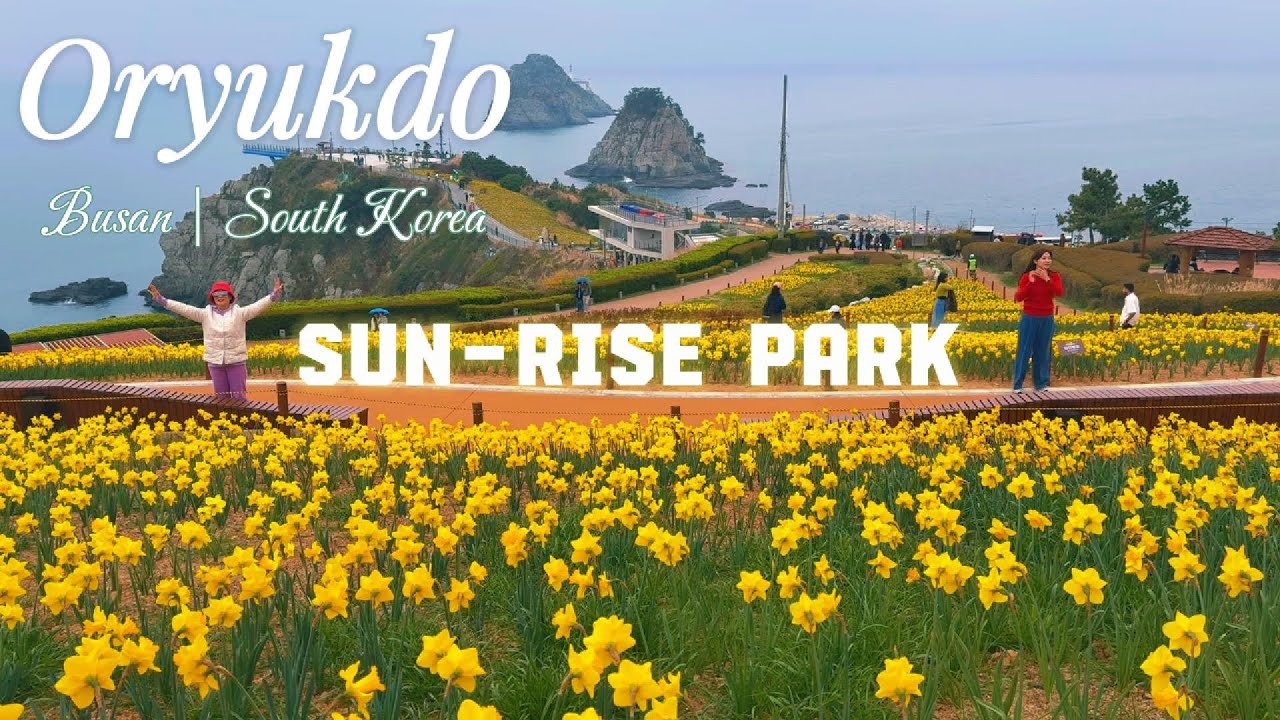 A Spring Day at Oryukdo Skywalk & Sunrise Park | Busan, South Korea 🇰🇷