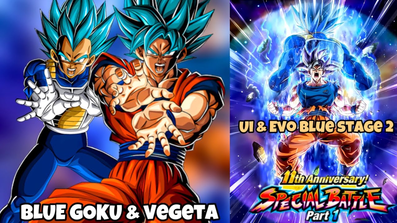 SSGSS GOKU/VEGETA VS. STAGE 2 UI & EVO VEGETA 11TH ANNIVERSARY! SPECIAL BATTLE PART 2! Dokkan Battle