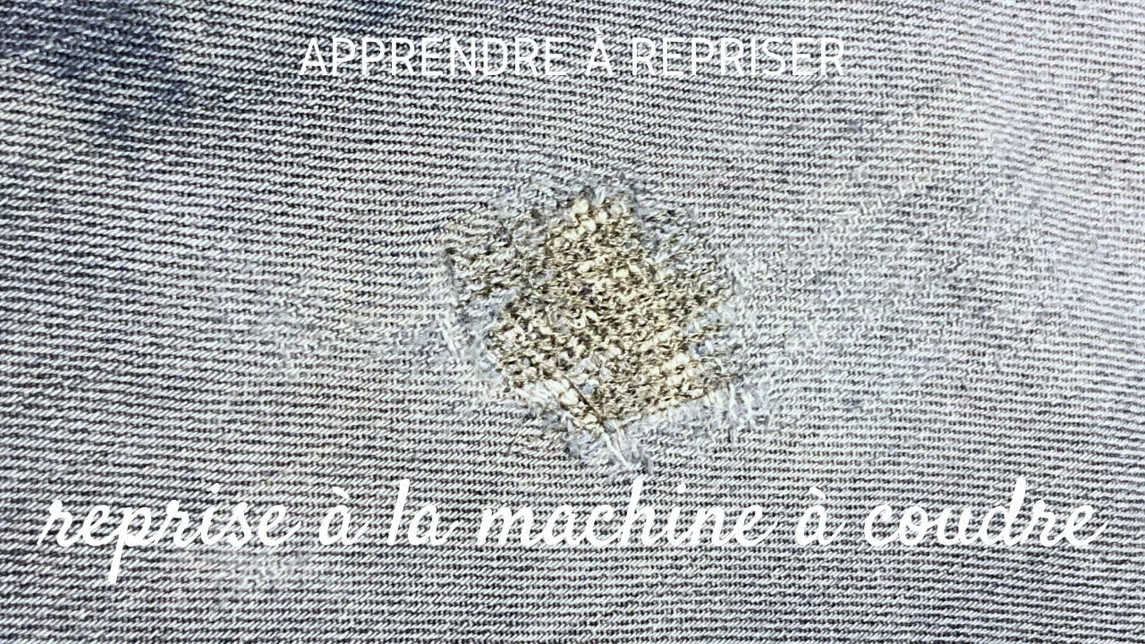 Comment repriser un jean élimé à la machine à coudre