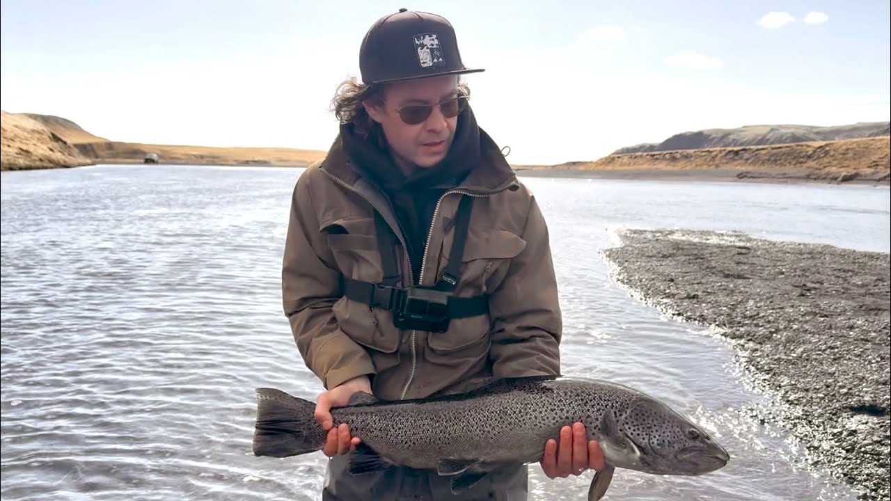 Fly Fishing for BIG Sea Trout in Iceland. PB Sea Trout for me!
