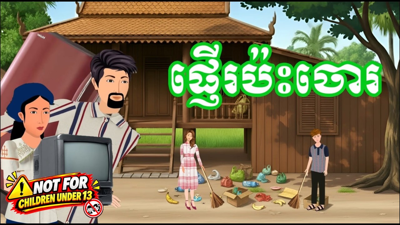 រឿង ផ្ញើរប៉ះចោរ | រឿងខ្មែរ - Khmer Cartoon Movie