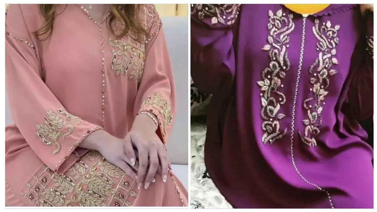 موديلات ديال التنبات فالجلابة/بغيتي تنبتي جلابة ولا قفطان دخلي وخودي أفكار جميلة😍
