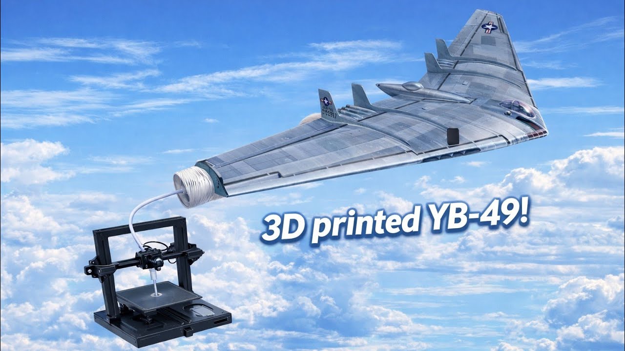 YB-49 3D printed EDF flown by Kyle of BUILT FAST