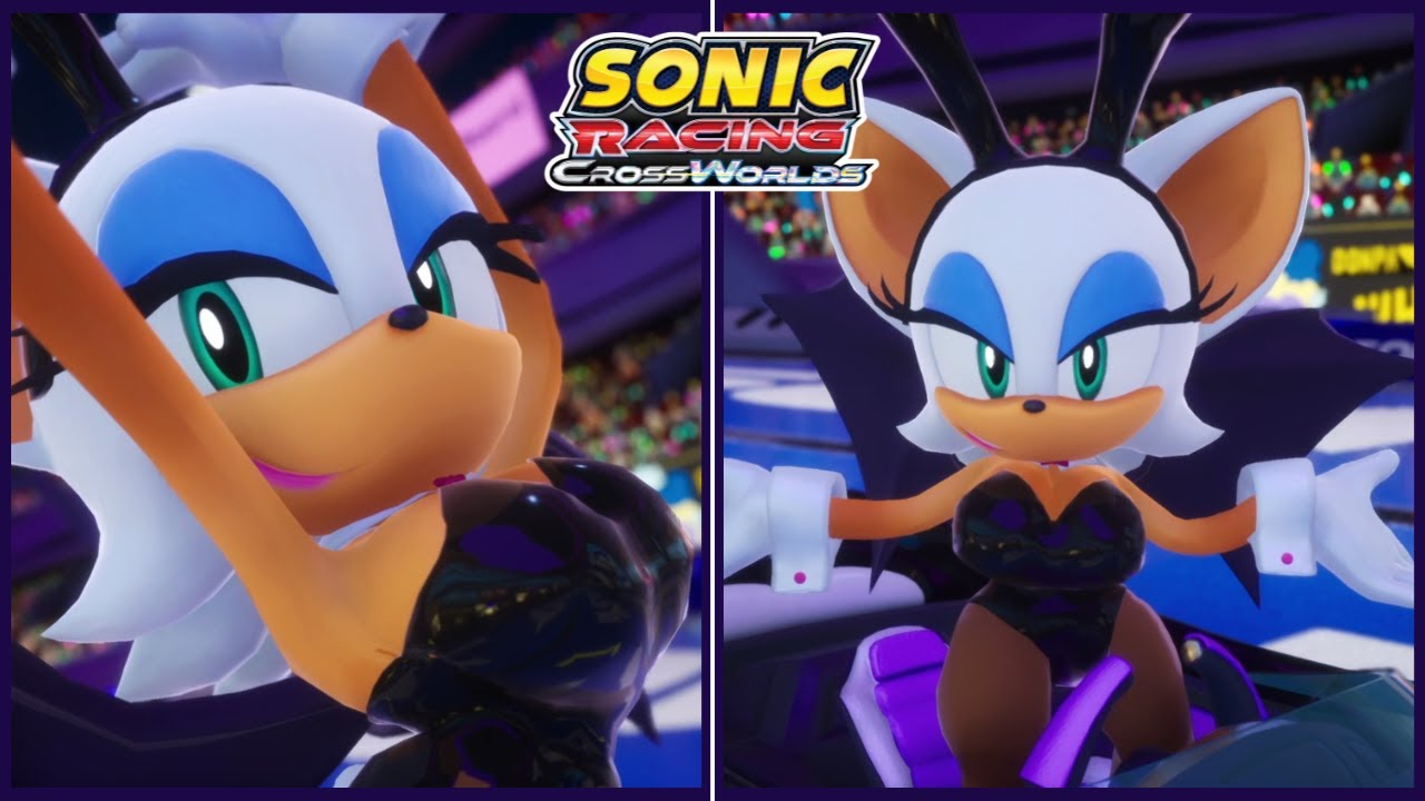 🐰 Bunny Suit Rouge + SA2 Proportions! Sonic Racing: CrossWorlds 4K